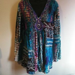 Chaundry kc blouse,boho,sizeL